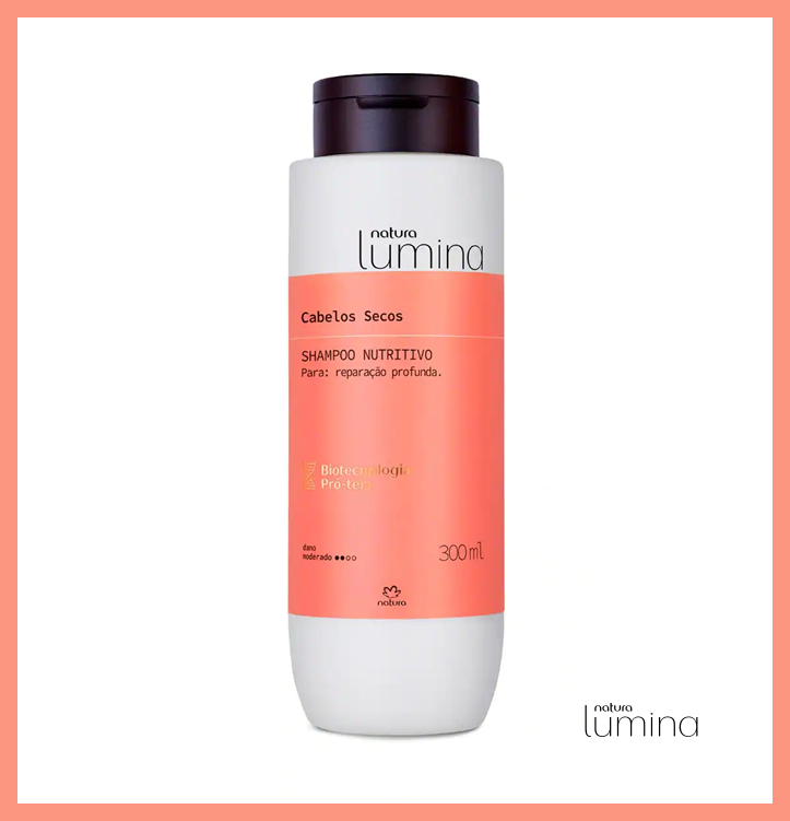 Shampoo Nutritivo Cabelos Secos Lumina Natura